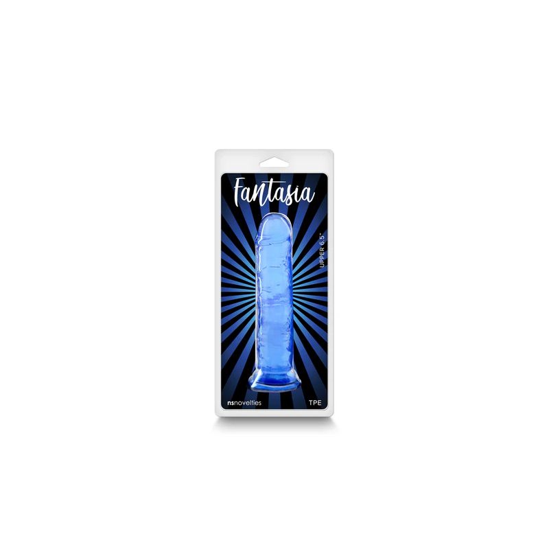 Fantasia Upper Azul 6.5" | Dildo Curvo Realista NSNovelties