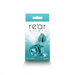 Rear Assets Plug Anal Metálico Azul con Gema Nsnovelties | Estilo, Elegancia y Estimulación Precisa