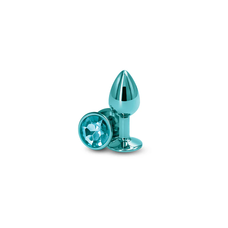 Rear Assets Plug Anal Metálico Azul con Gema Nsnovelties | Estilo, Elegancia y Estimulación Precisa