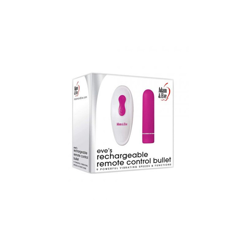 Eve's Rechargeable Remote Control Bullet Adam & Eve | Bala Vibradora Recargable con Control Remoto