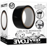 Bondage Black Tape 65 ft. Evolved | Cinta Erótica Sin Adhesivo, Reutilizable y Versátil