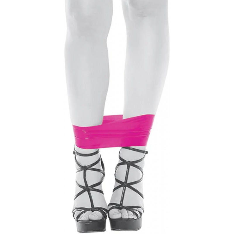 Bondage Pink Tape 65 ft. Evolved | Cinta Erótica Rosa Sin Adhesivo y Reutilizable para BDSM