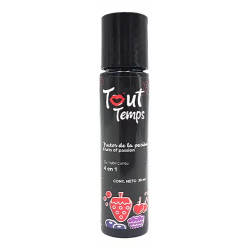 Lubricante Tout Temps 4 en 1 Frutos de la Pasión 30 ml | Comestible, Besable, Para Masaje y Lubricación Íntima