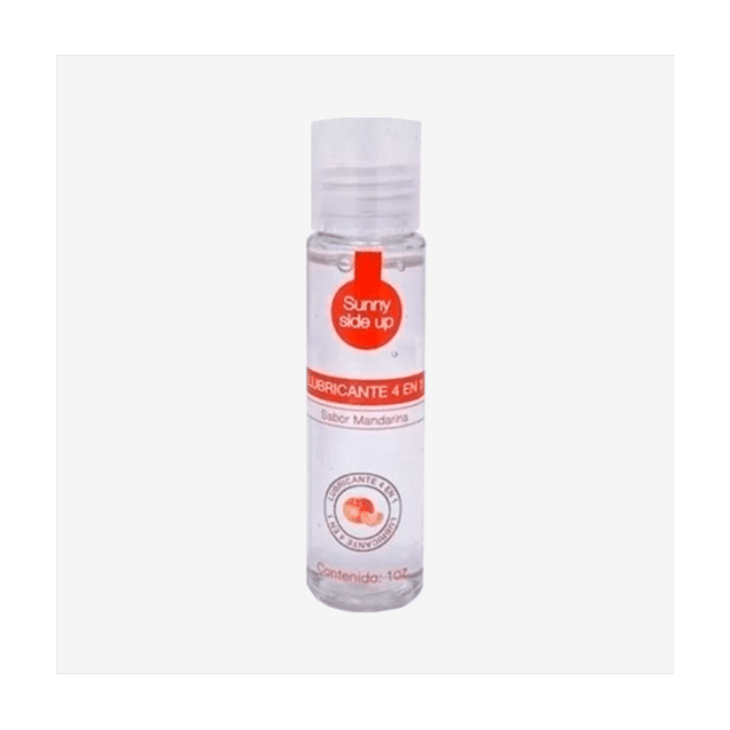 Sunny Side Up 4 en 1 Mandarina 30 ml | Lubricante Comestible, Térmico, Besable y para Masaje