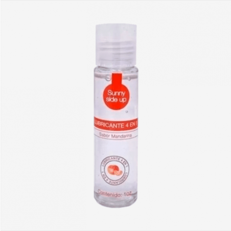Sunny Side Up 4 en 1 Mandarina 30 ml | Lubricante Comestible, Térmico, Besable y para Masaje