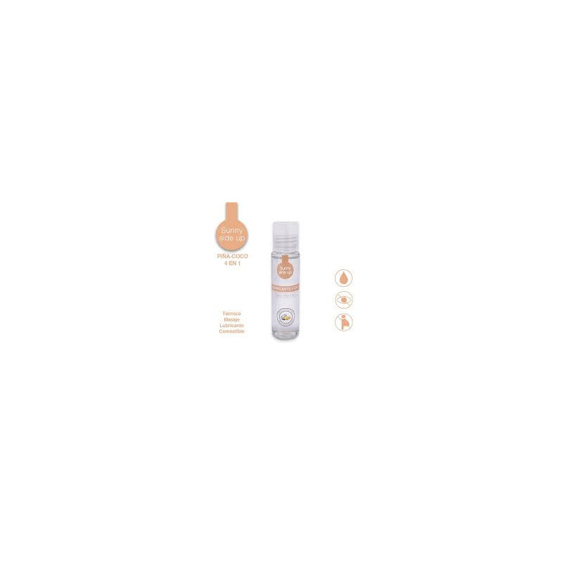 Sunny Side Up 4 en 1 Piña Coco 30 ml | Lubricante Comestible, Térmico, Besable y para Masaje