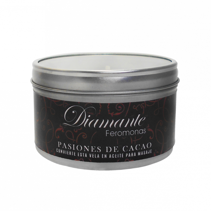 Vela para Masaje con Feromonas Pasiones de Cacao | Aceites Naturales para una Experiencia Sensual