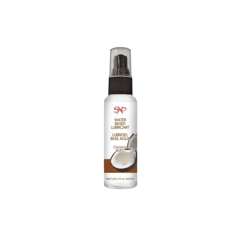 Lubricante Base Agua sabor Coco SXO 60 ml | Comestible, Seguro y de Textura Sedosa