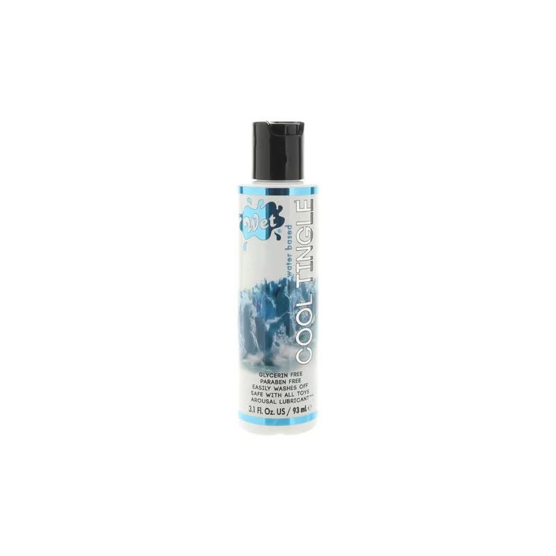 Lubricante Cool Tingle 93 ml Wet | Base Agua, Efecto Refrescante y Estimulación Extra