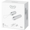 Vibrador Remoto Blanco R4 OVO | Control Inalámbrico, Estilo Elegante y Estimulación Precisa