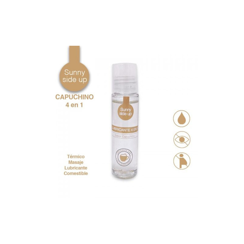 Gel Lubricante Comestible 4 en 1 | Sunny Side Up Capuccino | Efecto Térmico