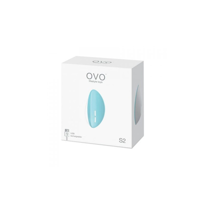 Vibrador de Panty Recargable S2 OVO Azul | Estimulación Discreta, Compacta y Poderosa