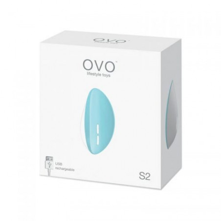 Vibrador de Panty Recargable S2 OVO Azul | Estimulación Discreta, Compacta y Poderosa