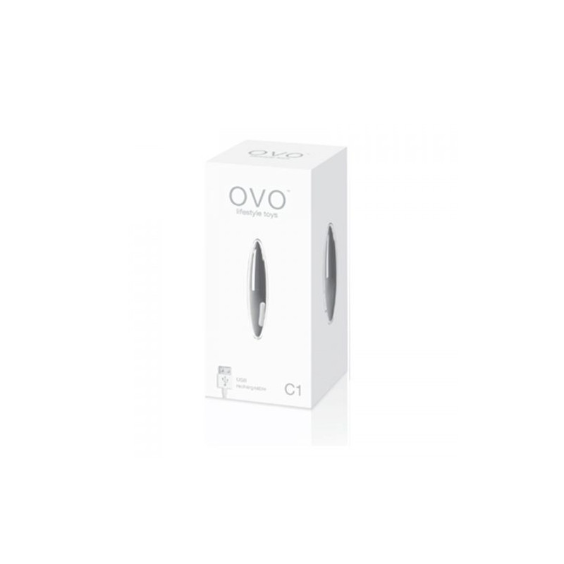 Bala Vibradora Mini Negra C1 OVO | Discreta, Elegante y Recargable