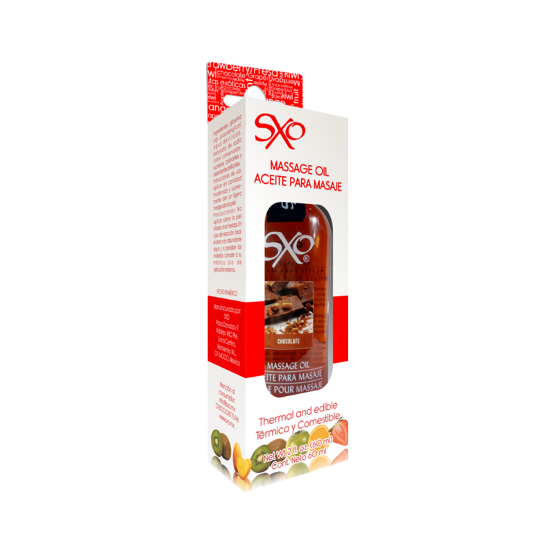 Aceite para Masaje sabor Chocolate SXO 60 ml | Hidratante y Sensual