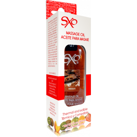 Aceite para Masaje sabor Chocolate SXO 60 ml | Hidratante y Sensual