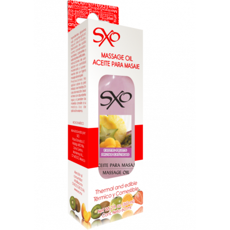 Aceite para Masaje sabor Frutas Exóticas SXO 60 ml | Relajación y Sensualidad