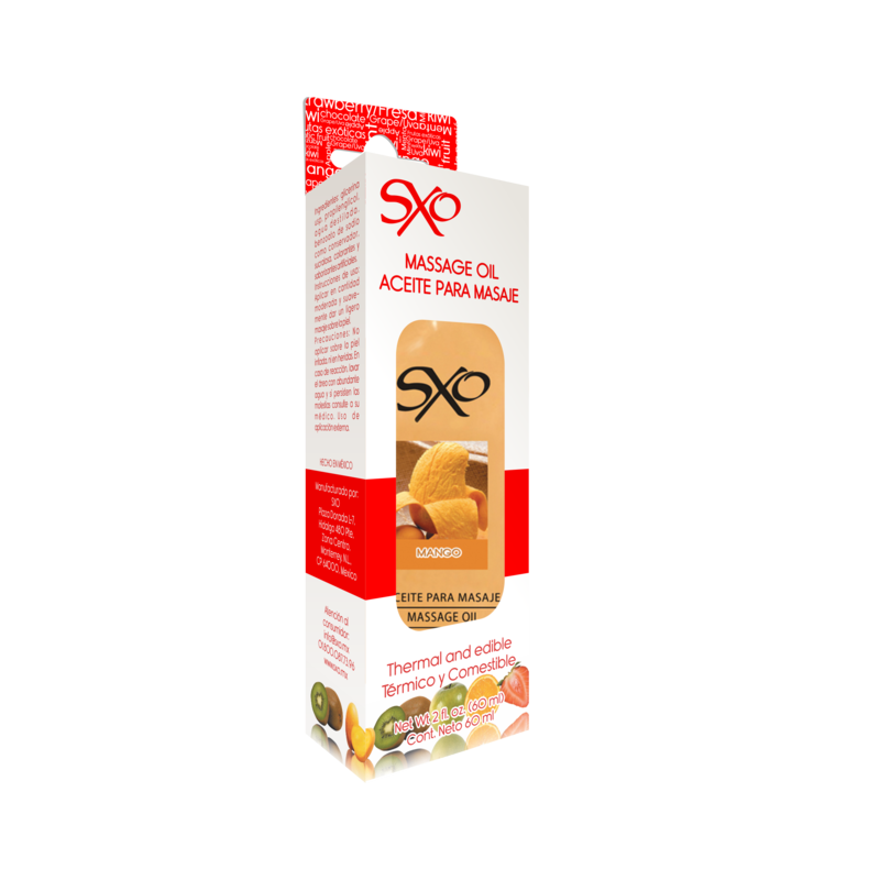 Aceite para Masaje sabor Mango SXO 60 ml | Hidratación y Placer