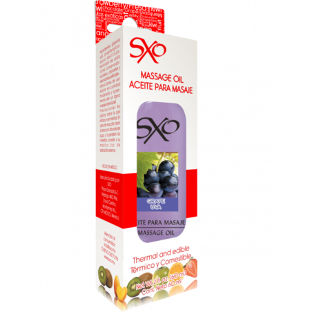 Aceite para Masaje sabor Uva SXO 60 ml | Sensualidad y Relajación