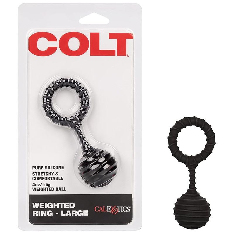 Colt Weighted Ring Large | Anillo Peniano con Peso Incorporado para Mayor Resistencia y Estimulación