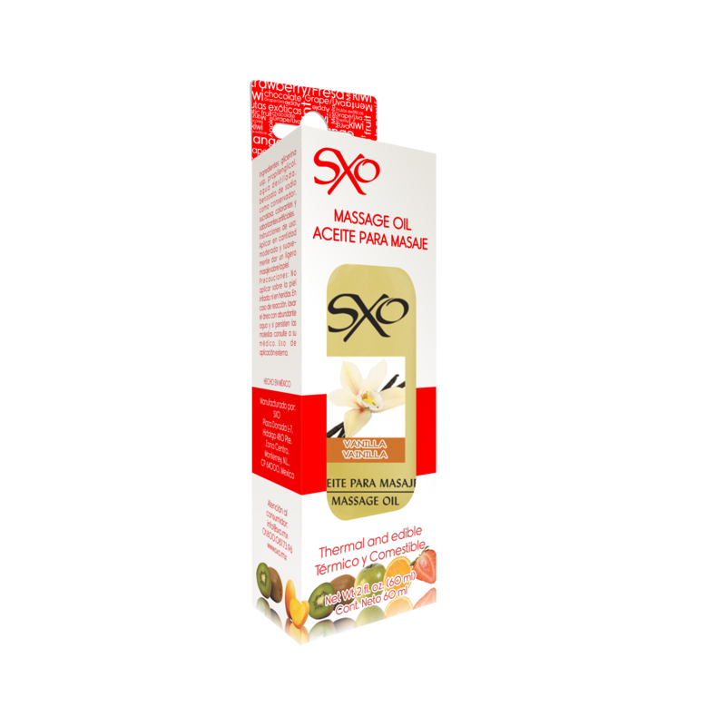 Aceite para Masaje sabor Vainilla SXO 60 ml | Relajación y Placer Sensual
