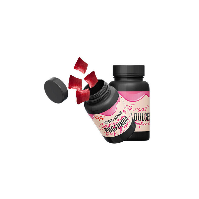 Dulces de Garganta Profunda sabor Fresa SXO 10 pzas | Mejorar la Experiencia de Sexo Oral