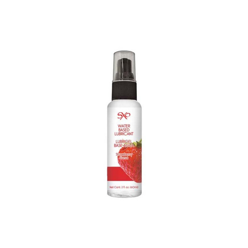 Lubricante Base Agua Sabor Fresa SXO 60 ml | Suavidad y Placer