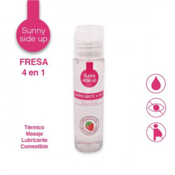 Gel Lubricante Comestible 4 en 1 | Sunny Side Up Fresa | Efecto Térmico