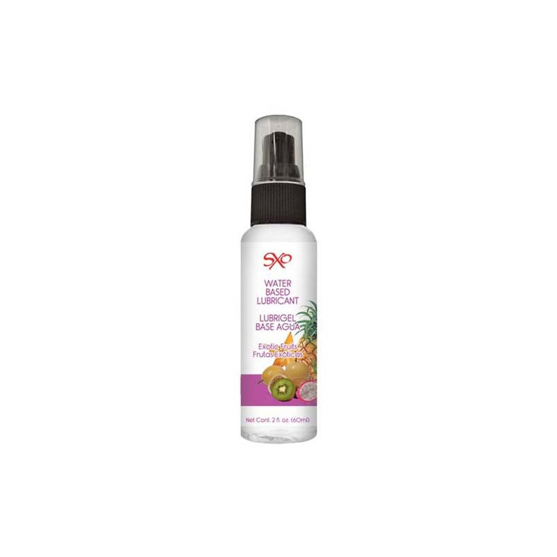 Lubricante Base Agua Sabor Frutas Exóticas SXO 60 ml | Placer y Suavidad
