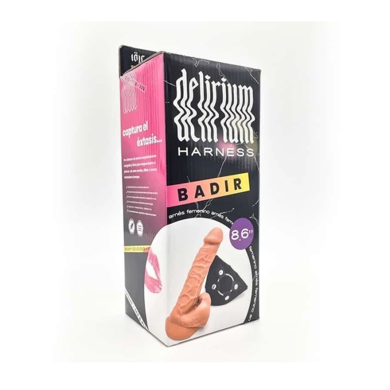 Arnés con Dildo Badir Loje Flexo | Arnés Erótico Ajustable con Consolador Flexible