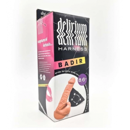 Arnés con Dildo Badir Loje Flexo | Arnés Erótico Ajustable con Consolador Flexible