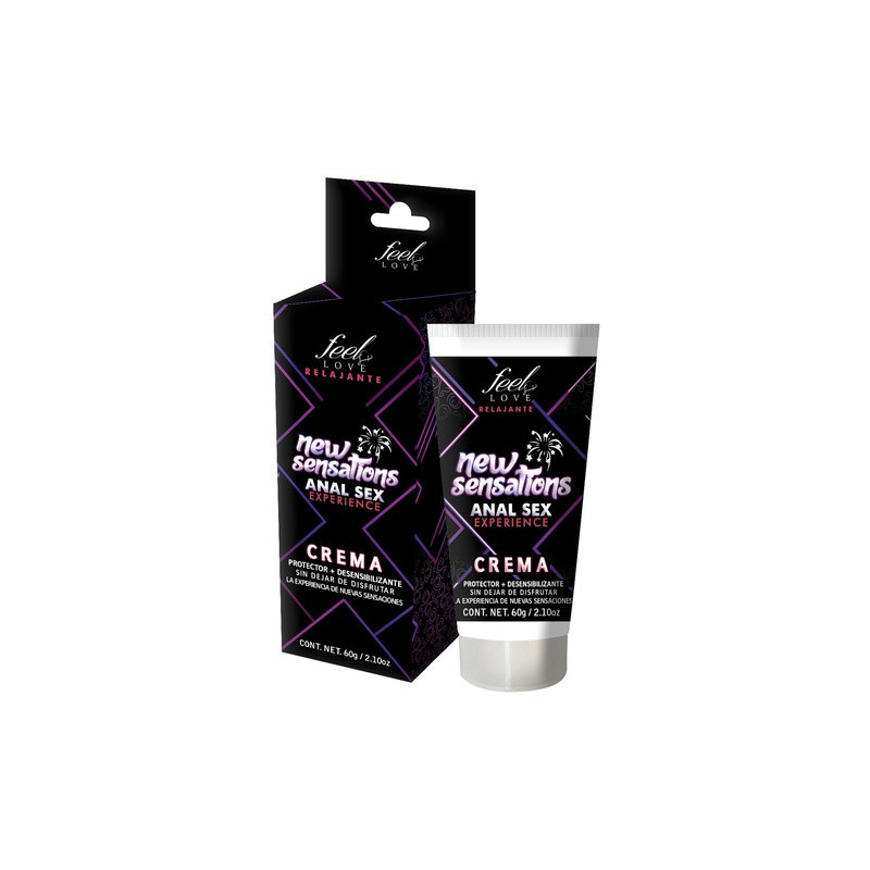 Crema Desensibilizante Anal New Sensations Feel Love 60 gr | Confort y Placer en Cada Momento