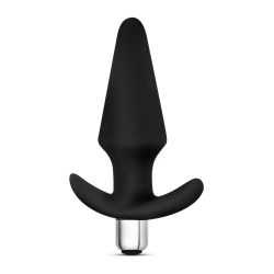 Plug Anal Vibrador Discover Black 5" | Silicón Suave con Vibración – Blush