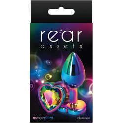 Rear Assets Plug Anal Pequeño Multicolor con Gema Corazón | Elegante y Estimulante – Nsnovelties