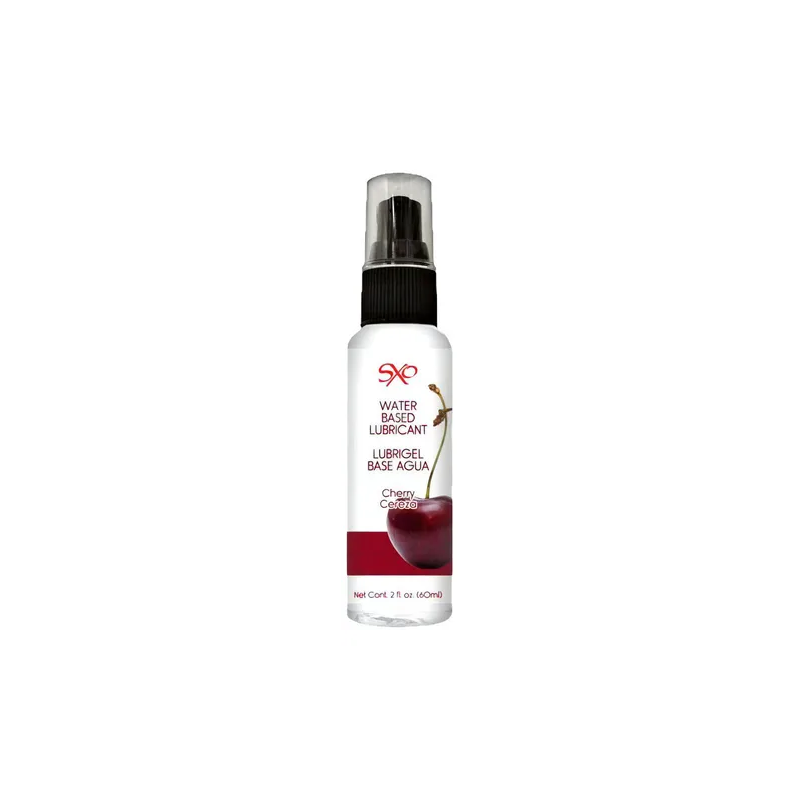 Lubricante Base Agua sabor Cereza SXO 60 ml | Comestible, Sedoso y Seguro