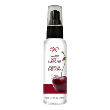 Lubricante Base Agua sabor Cereza SXO 60 ml | Comestible, Sedoso y Seguro
