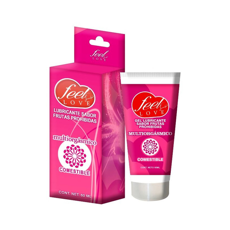 Lubricante Multiorgásmico Sabor Frutas Prohibidas Feel Love 60ml | L-Arginina & Comestible