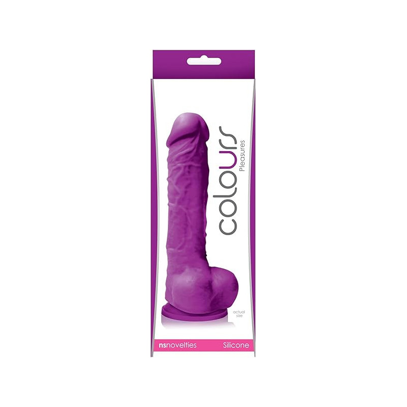 Colours Dildo Pleasures Morado 5" | NSNovelties