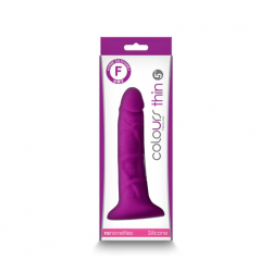 Colours Pleasures Thin Morado 5" | Dildo Delgado de Silicona Realista NSNovelties