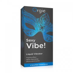 Lubricante Vibrador Sexy Vibe Orgie 15 ml | Estimulante Líquido para Placer Intenso