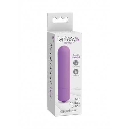 Bala Vibradora Her Pocket Bullet | Fantasy for Her Pipedream 3 Velocidades Compacta