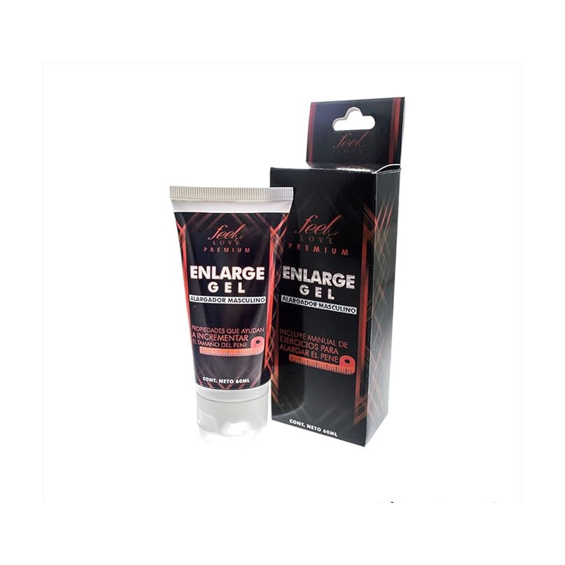 Enlarge Gel 60 ml - Alargador Masculino Feel Love Premium | Aumenta tu Tamaño Naturalmente