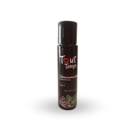 Lubricante Íntimo Tout Temps 4 en 1 Chocomenta 30ml | Gel Térmico, Masaje y Comestible