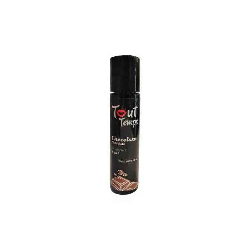 Lubricante Íntimo Tout Temps 4 en 1 Sabor Chocolate 30ml | Gel Térmico y Masaje