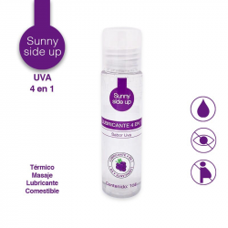 Gel Lubricante Comestible 4 en 1 | Sunny Side Up Uva | Efecto Térmico