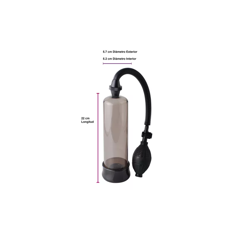 Bomba de Vacío Power Pump Beginners Negra | Pipedream para Erecciones Firmes y Duraderas