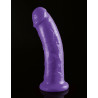 Consolador Dillio 8" Morado Pipedream | Dildo Realista con Ventosa y Compatible con Arnés