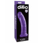 Consolador Dillio 8" Morado Pipedream | Dildo Realista con Ventosa y Compatible con Arnés