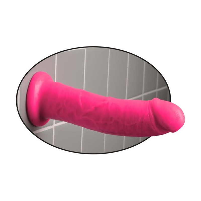 Dillio 8" Rosa Dildo Realista Pipedream | Con Ventosa y Compatible con Arnés