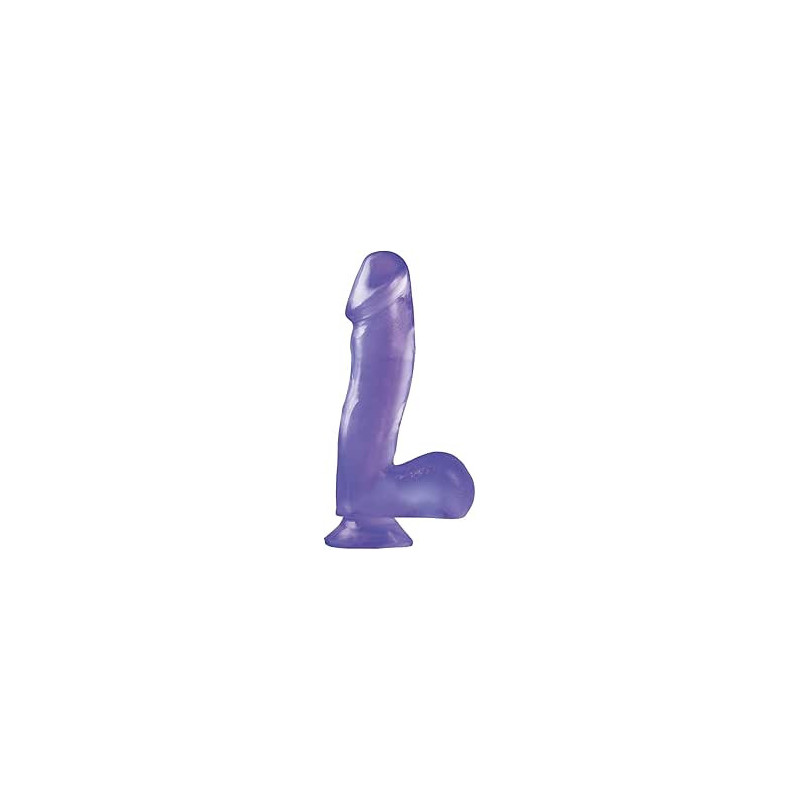 Consolador Basix Rubber Works 6" Morado | Pipedream con Ventosa y Compatible con Arnés